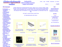 Tablet Screenshot of elektrofachmarkt-online.de